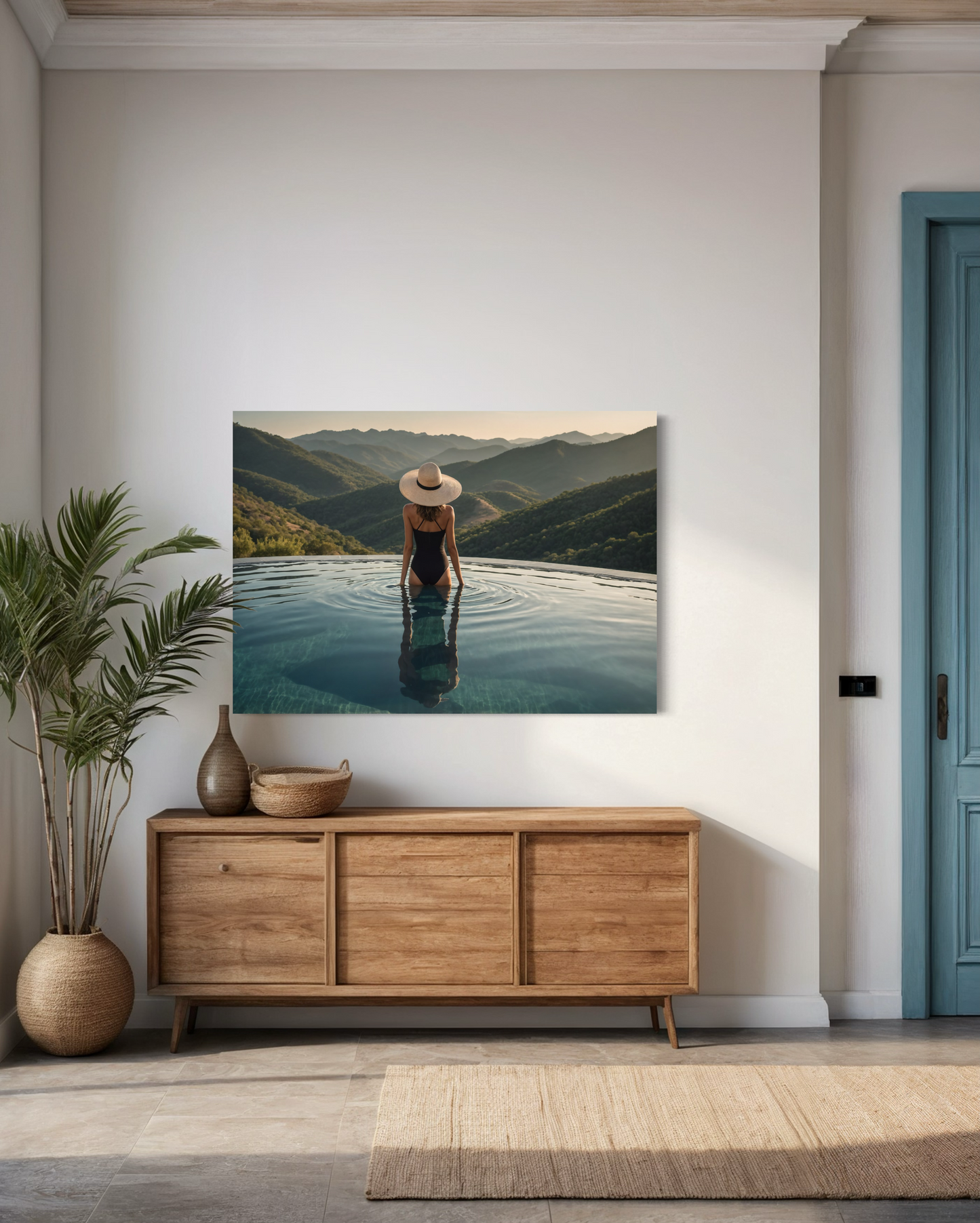 Woman in pool